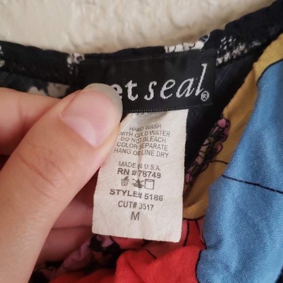 Floral Wet Seal Sleeveless Dress - Picture 3 of 7